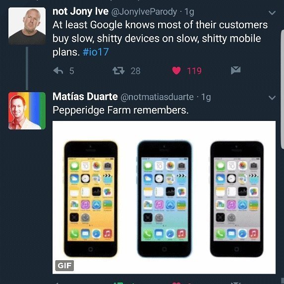 EsperienzaMobil's tweet photo. Android GO vs iPhone 5C.

Miglior scambio tra personaggi finti del 2017 😂😂😂 #android #androidGO #iphone #iphone5c … https://t.co/5a6sZ0t59c https://t.co/Mn8rx4BEF7