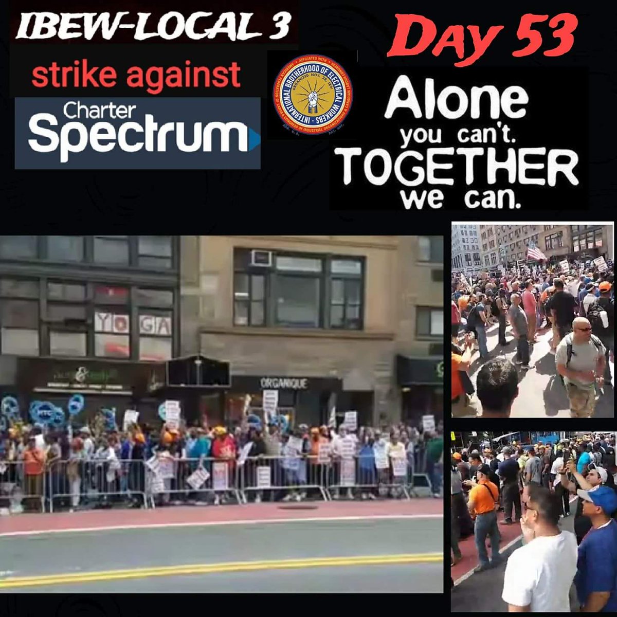 JinxDaProphet's tweet photo. One Day Longer. ONE DAY STRONGER! #Local3 #UnionStrong #SpectrumStrike #SpecttumFixThisNow https://t.co/3UnYBRcsA3