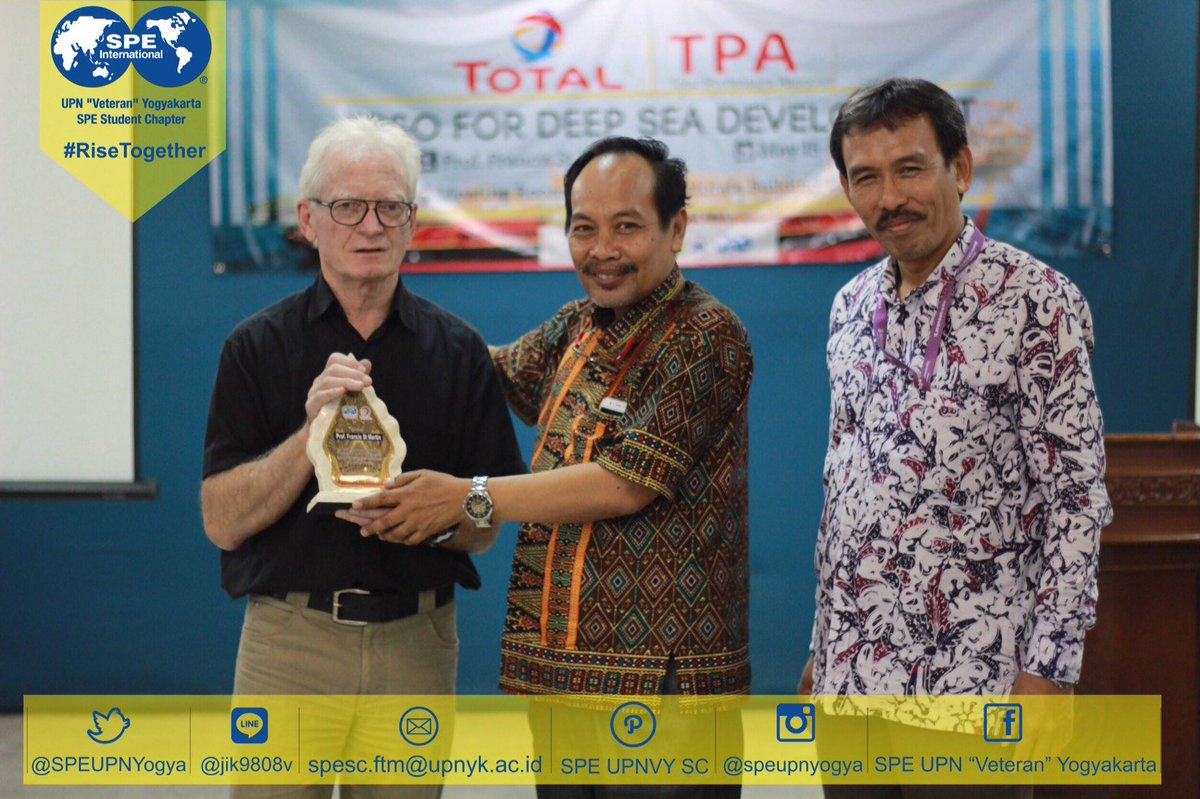 The 5-days-course of Total Professeurs Associes has already ended! Thank you total e&amp;p Indonesie. <a href="/SPEtweets/">SPE International</a> 

#RiseTogether
