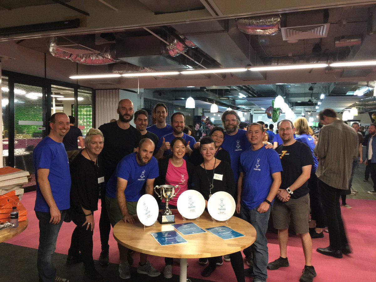 grillp's tweet photo. Well done to SEEK Comfort Services on 'cleaning up' the SEEK #HackAte awards !#aushackweek https://t.co/kpmpBIwsFW