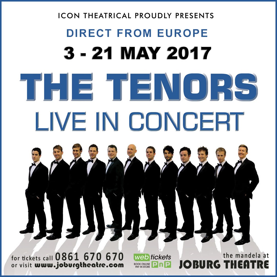 joburgtheatre's tweet photo. Tune into Hope 103.2 FM from 12:45pm to 1:30pm today to catch the @TenorsWorldTour live in studio!

#TenorsSA https://t.co/Khu2KIHnVe
