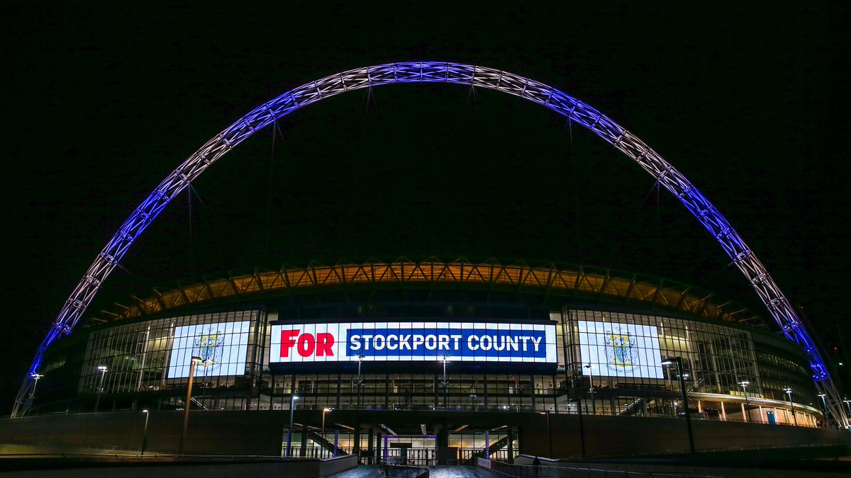 HATTERS LIGHT UP WEMBLEY! | Happy 10th birthday to the rebuilt stadium. <a href="/wembleystadium/">Wembley Stadium</a> #ForAll