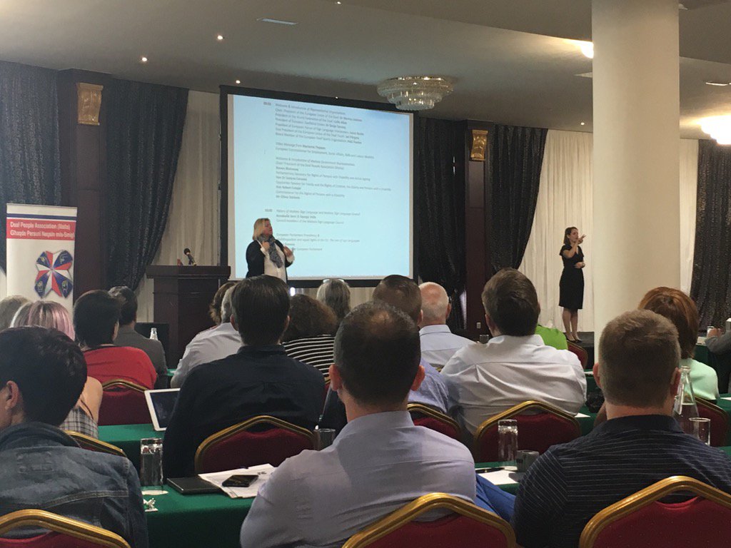 leesonl's tweet photo. @efsli President @IvanaBucko takes the stage @EUD_Brussels #EUD2017 https://t.co/riZIVbUEiu