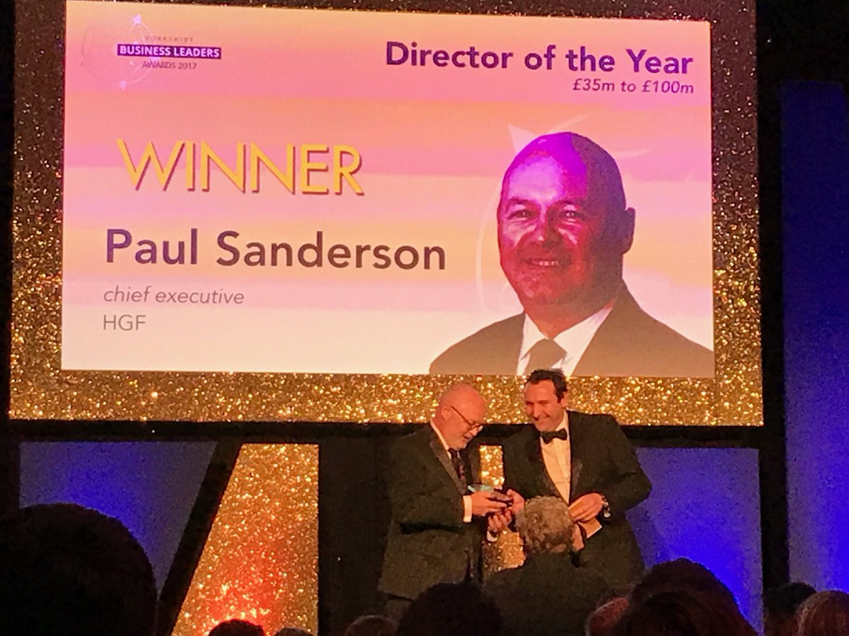 HGF_IP's tweet photo. @HGF_IP CEO Paul Sanderson wins Director of the year at the Yorkshire business leader awards 2017 (£35m to £100m) #IP #yorksbizleaders https://t.co/dOnhEGH1Y7