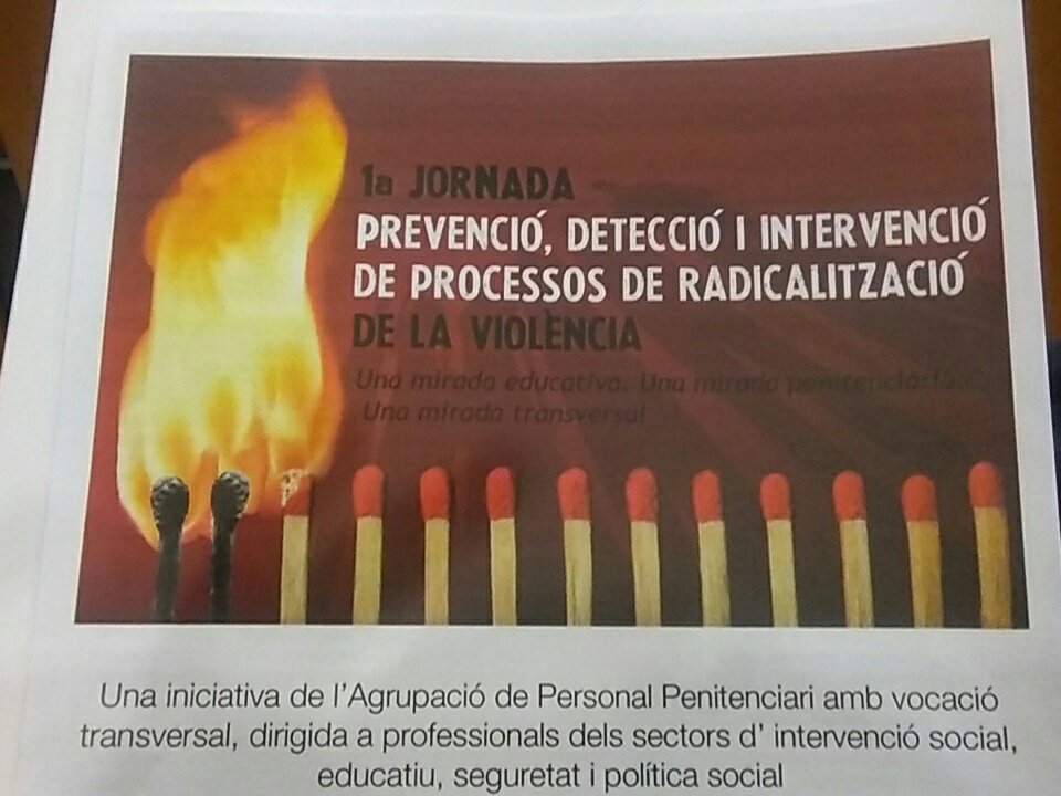 APL_CCOO's tweet photo. Jornada processos radicalitzacio. Dels companys de presons.. https://t.co/mNhXmJRyIZ