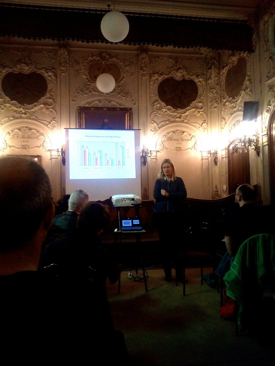 IngeDeBal's tweet photo. Ulrike Hahn, keynote of the second #lrr day, on scientific fallacies. https://t.co/IJkDzEUySq