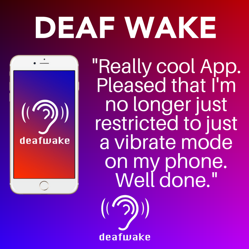 DeafWAKE's tweet photo. Don't just take our word for it, our users ❤️ Deaf Wake, too! 

Download today: https://t.co/A9rJxouych 

#Deaf #Deafness https://t.co/rd7acKwIto