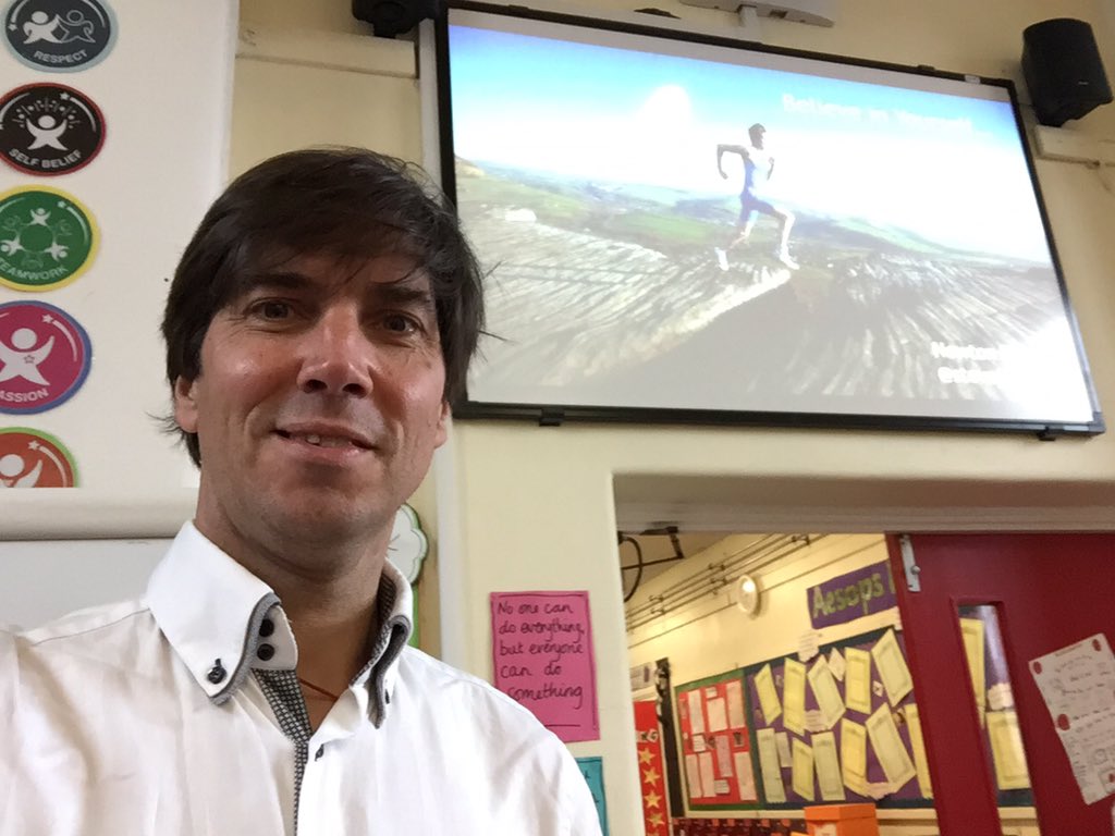 SteveJudge's tweet image. Ready to 'Rock n Roll' at Newton Primary School to inspire and motivate the students. BELIEVE... @DerbysSport @nedDC @2DASH_Club