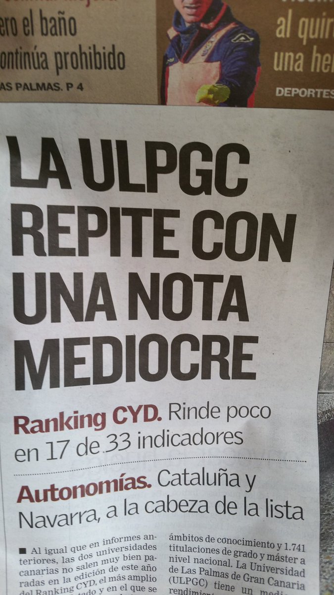 moigaren's tweet photo. Después de días en que la @ULPGC salía en los medios porque sus investigadores participaban en #Pint17GC, hoy somos noticia por esto. https://t.co/dWbrCJuttg