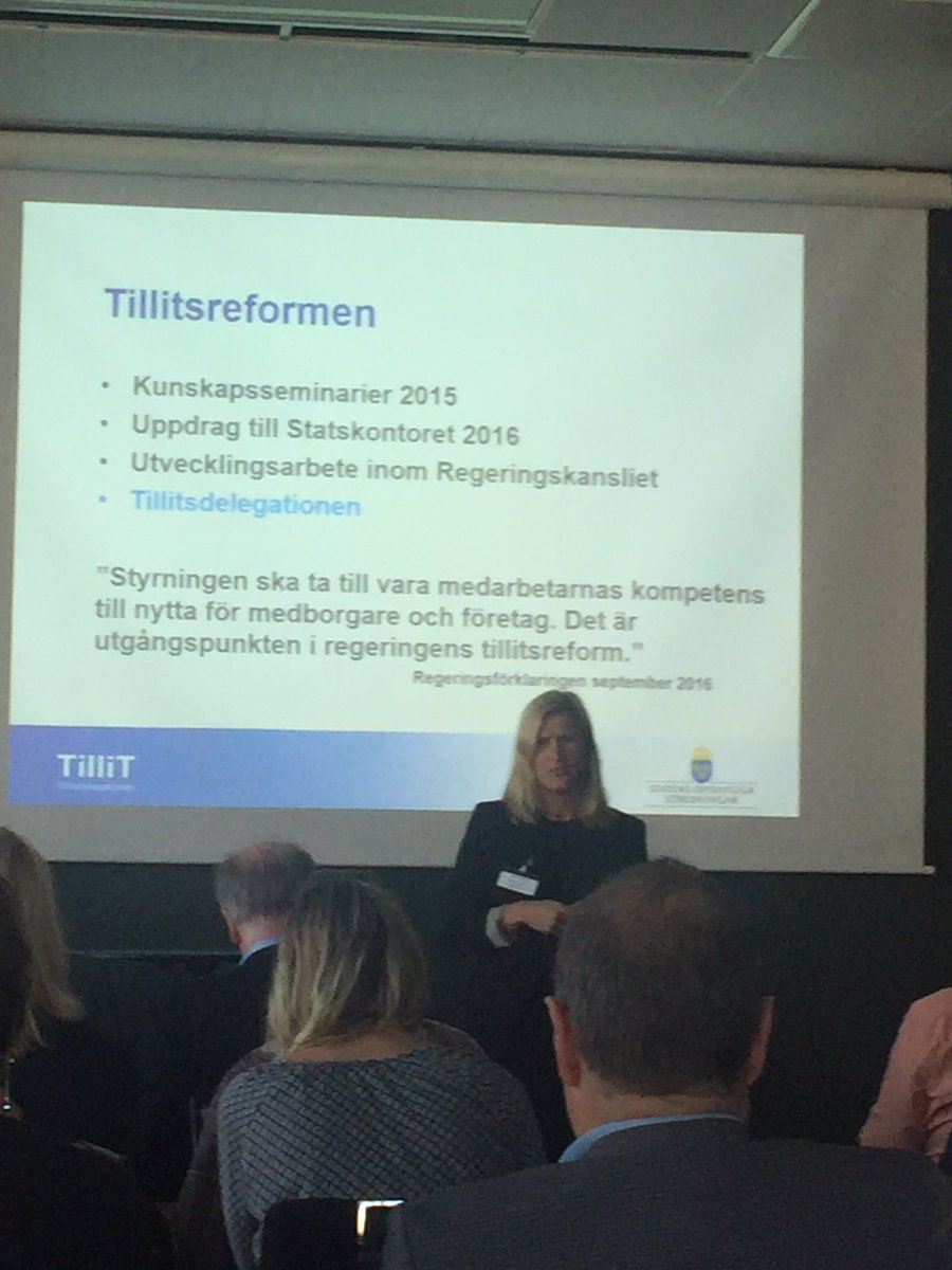 #hbgskola Tillitsdelegationen menar att Sverige ska styras med tillit, bra men vad betyder det i praktiken? Ser fram emot konkreta förslag!