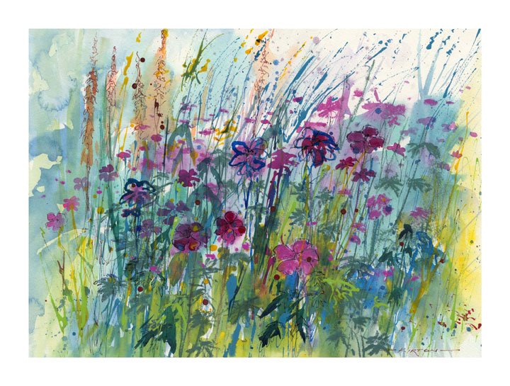 Wild Flowers at Newton by Roy Francis Kirton ow.ly/Q684B #Art #Northumberland <a href="/luvthenorth444/">luvthenorth.com</a>