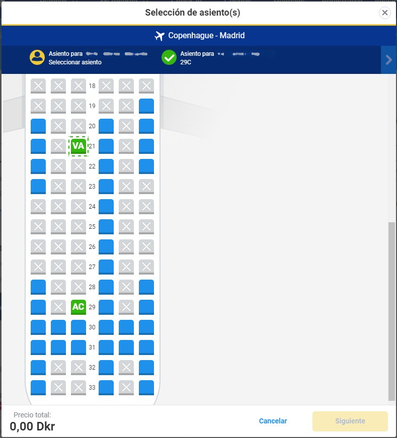 valfomar's tweet photo. @Ryanair poniendo asientos separados aposta para hacerte gastar 6€ en la elección de asiento... Jodidos bastardos... https://t.co/eT5wFPzh79