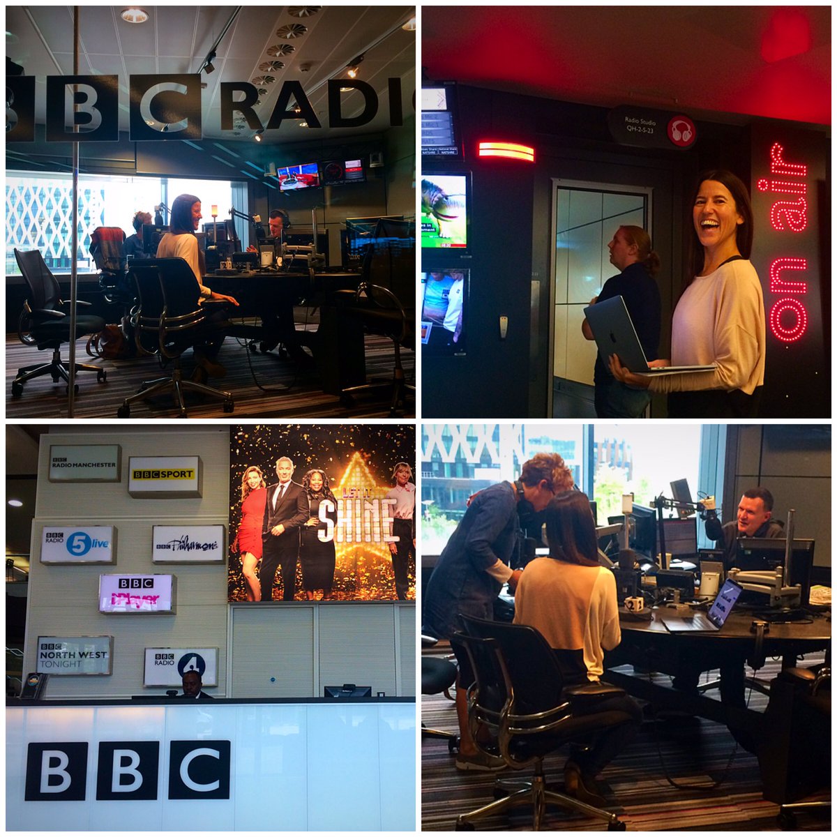 EyeoftheNomad's tweet photo. Lots of fun @BBCRadioManc chatting #challenges #PacificRow @LSOSFilm  #team #sharks #mypacific @SarahMosh #Manchester 
Last UK screening ✨ https://t.co/9TyHsbG3JT