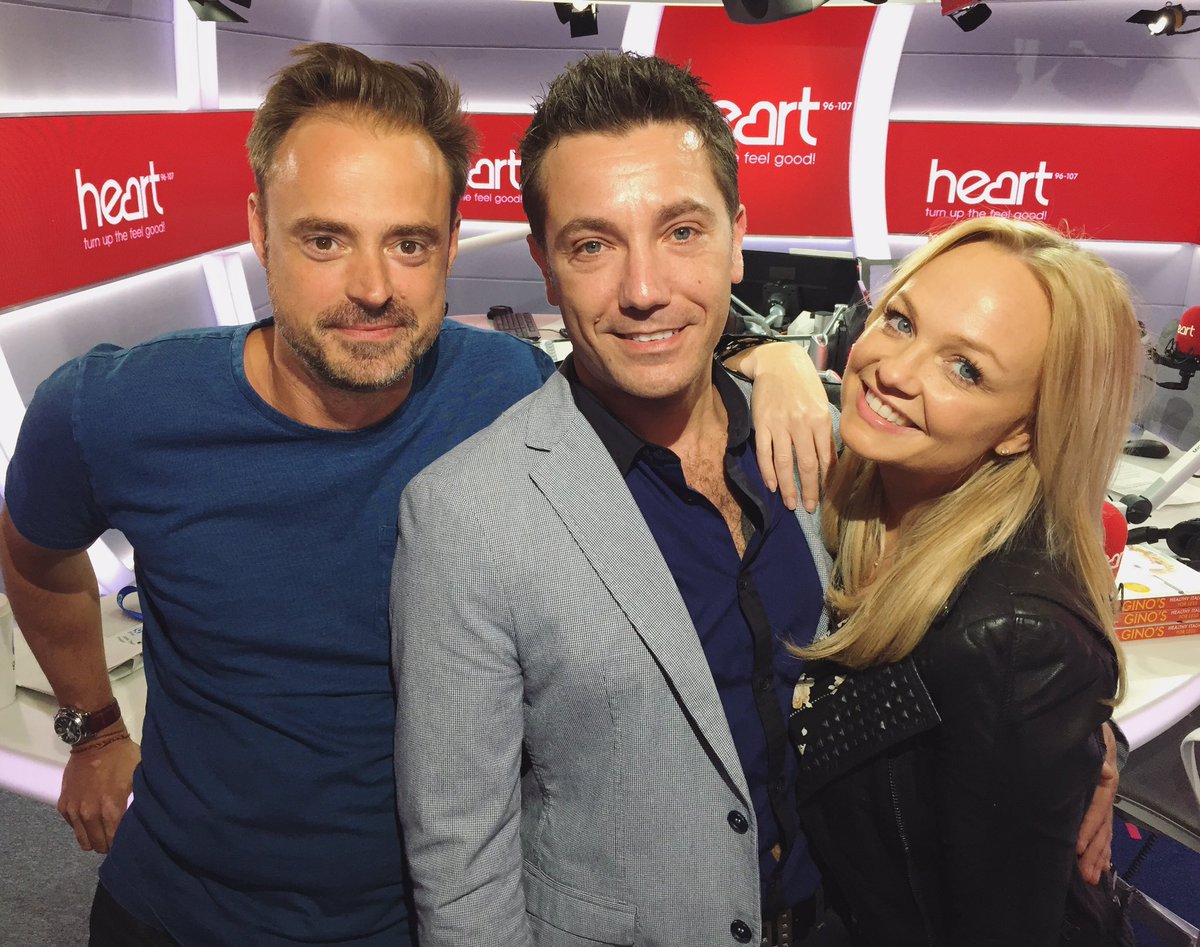 global's tweet photo. It's been a laugh a minute on @HeartLondon Breakfast this morning as the 'fantastico' @Ginofantastico joined #JamieandEmma https://t.co/sGHG538Y4M