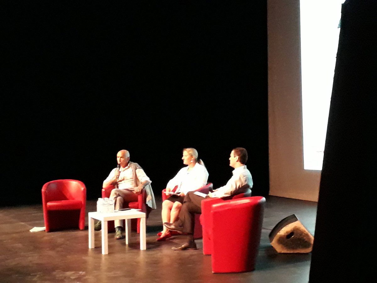 Gaëlle Rebec, directrice adjointe <a href="/ademe/">ADEME</a> PACA et Pierre Leroy, Maire de Puy Saint André #RTE2017 à Marseille