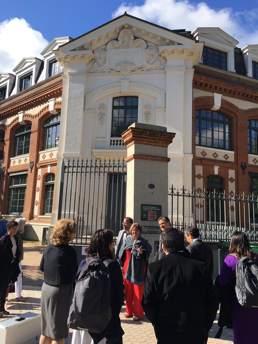 YoannGOODMAN's tweet photo. Llegada de la delegación de @udg_oficial en @Univ_Toulouse y reunión entre Rectores Generales #Mexico #Francia #MUFRAMEX @CampusFrance https://t.co/mysHHiyu2H