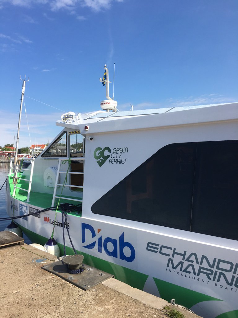 sjofartsnyheter's tweet photo. Sjöfartstidningen tar en tur med  den eldrivna höghastighetsfärjan BB Green. #sjöfart #bbgreen #gff https://t.co/aW3YfmDZKx