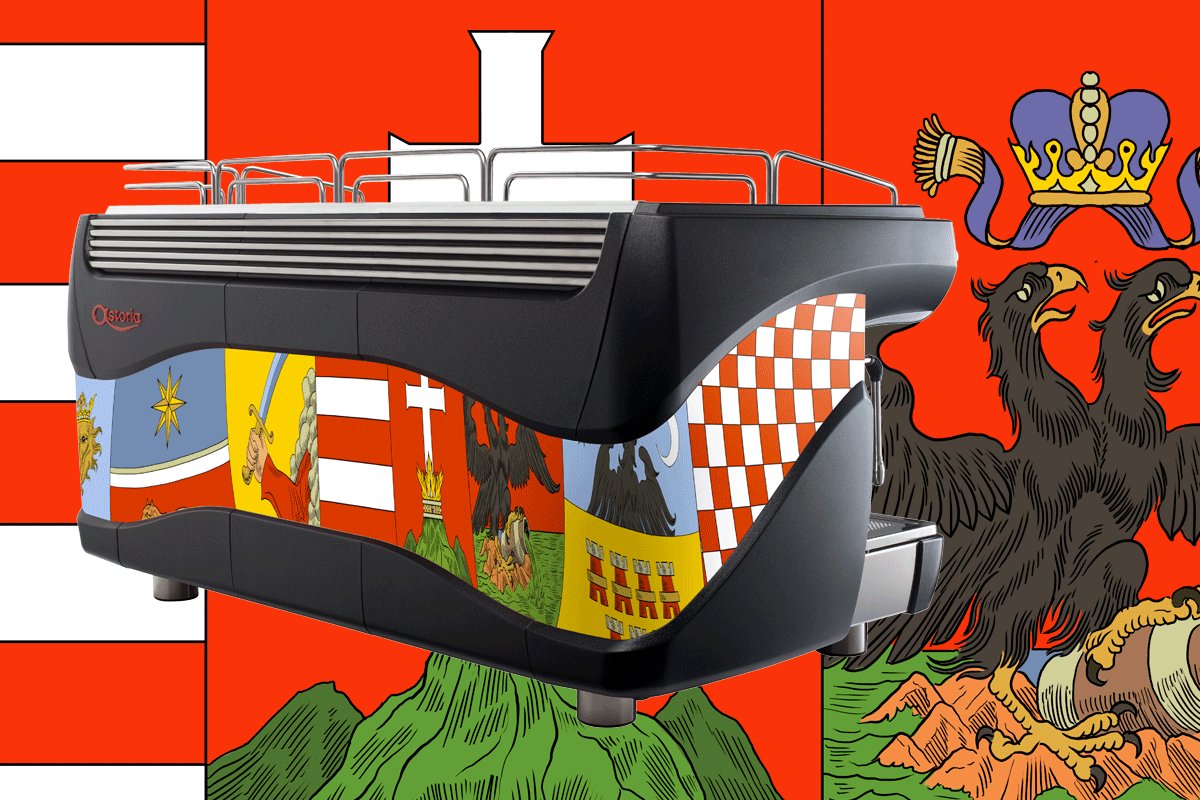 This design of #Plus4Champions re-elaborates the Hungarian emblem, that synthesizes the main national symbols @lucazamoc #StreetsOfBudapest