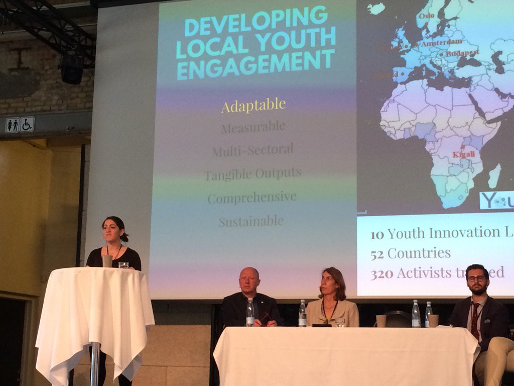 .<a href="/KrBjorn/">Kelsey Bjornsgaard</a> of @Institute4SD explains how the Youth Can network engages #youth in #PVE &amp; #CVE. #IARC17