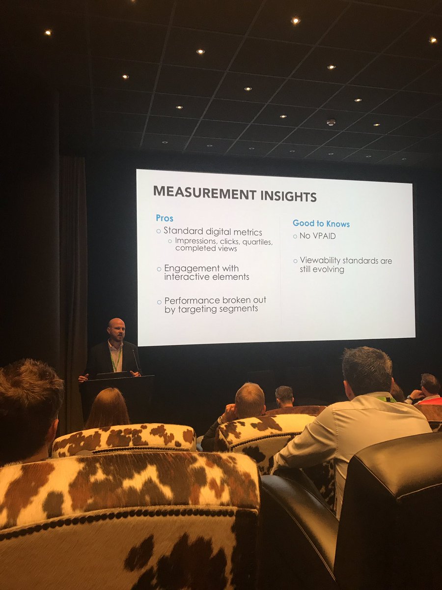 232Suzanne's tweet photo. @TheBigKlosowski educating us on the metrics of CTV #novpaid @SpotX #breakfastexchange https://t.co/2d2MMyHMwB