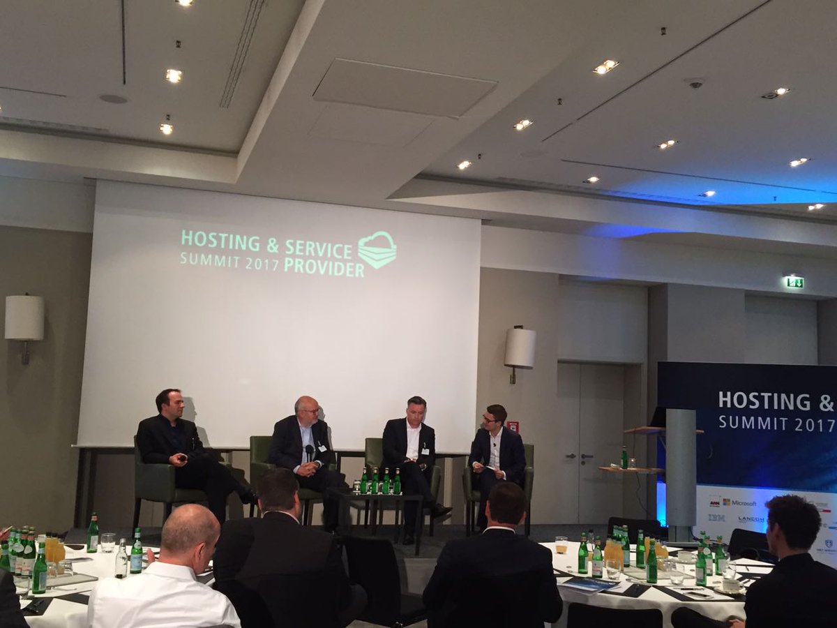 vogelitakademie's tweet photo. VIPs ON THE SPOT: Dr. Christian Böing, @STRATO_AG , Patrick Pulvermüller, @GoDaddy und Gerhard Sundt, SunCo auf dem Podium des #hspsummit https://t.co/EdCenkRMkA