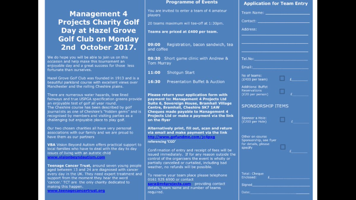 SewellSteve100's tweet photo. ANNUAL CHARITY GOLF DAY @TomMurrayGolf @AMurrayGolf @gnevillegolf @alexelliottgolf @james_jdogg @SamJames560 pls RT https://t.co/RJKRToKo9s
