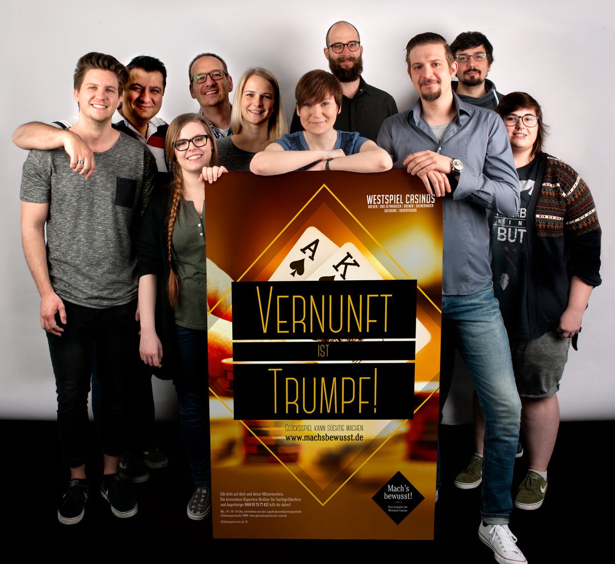 Koch_Essen's tweet photo. Die aktuelle Spielerschutz-Kampagne der WestSpiel Casinos entstand bei  @Koch_Essen Schaut doch mal rein: https://t.co/XbbTJaZJkZ https://t.co/er78POQg8e