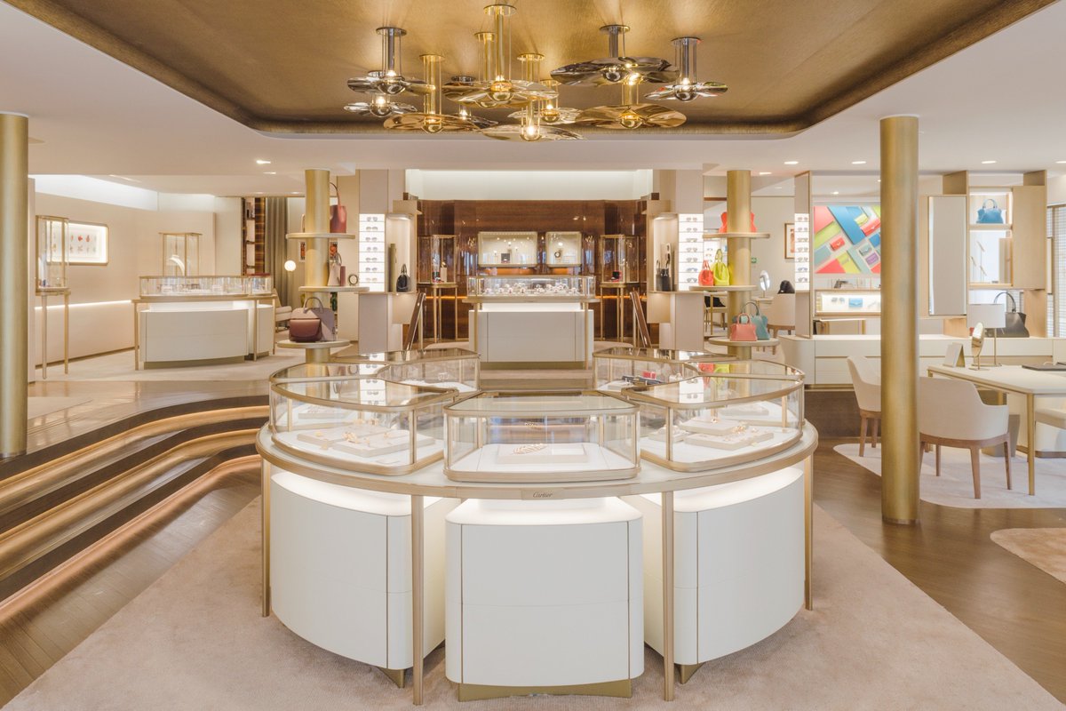 The newly-renovated Cartier boutique in 