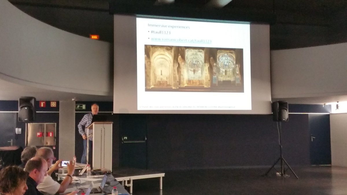 innova2's tweet photo. Presentation by @albertsierra_re of the mapping Taüll @romanicobert @patrimonigencat at #TA5ViMM #RV https://t.co/VtA4KW2hlt