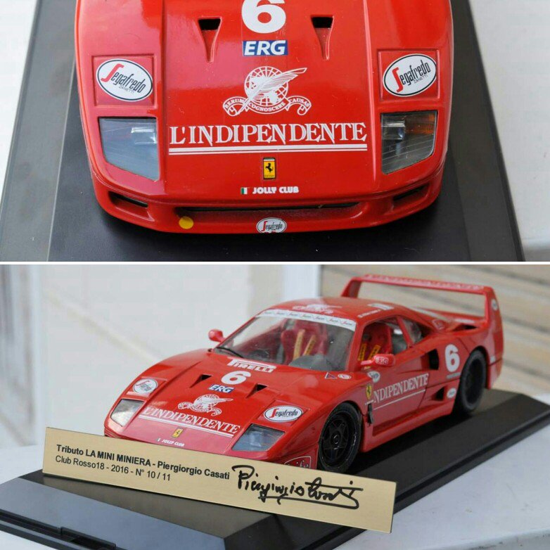 Rosso18Models's tweet photo. For sale #Ferrari #F40 L'Indipendente LaMiniMiniera 1/18 + box + Tributo ltd plate 11ex. 80€+membership (15€/year), without ship. Contact us https://t.co/JSvBv6bpkh