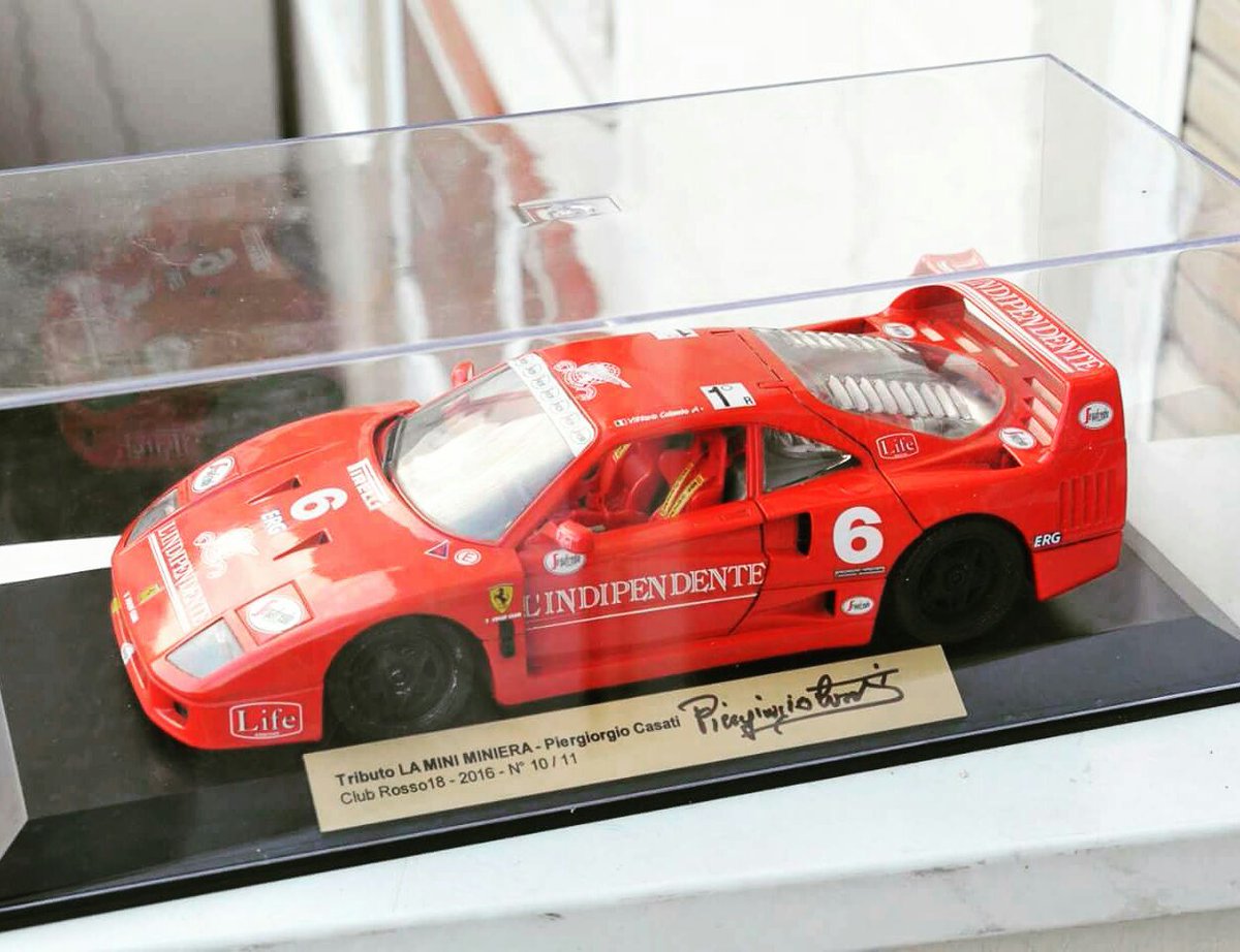 Rosso18Models's tweet photo. For sale #Ferrari #F40 L'Indipendente LaMiniMiniera 1/18 + box + Tributo ltd plate 11ex. 80€+membership (15€/year), without ship. Contact us https://t.co/JSvBv6bpkh