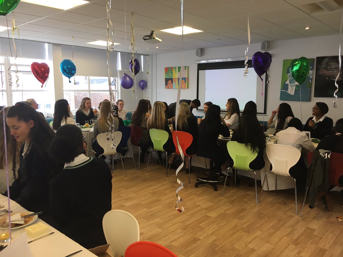 CroydonHigh's tweet photo. Year 13 Leavers Breakfast. Good luck to all in your exams and as you embark on your new adventures. https://t.co/iJ72WPznli