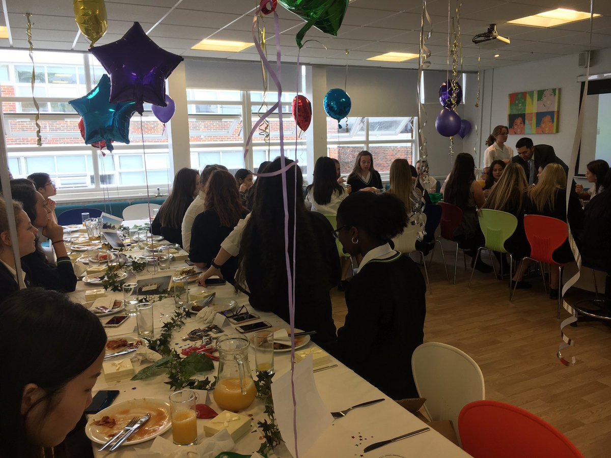 Year 13 Leavers Breakfast. Good luck to all in your exams and as you embark on your new adventures.