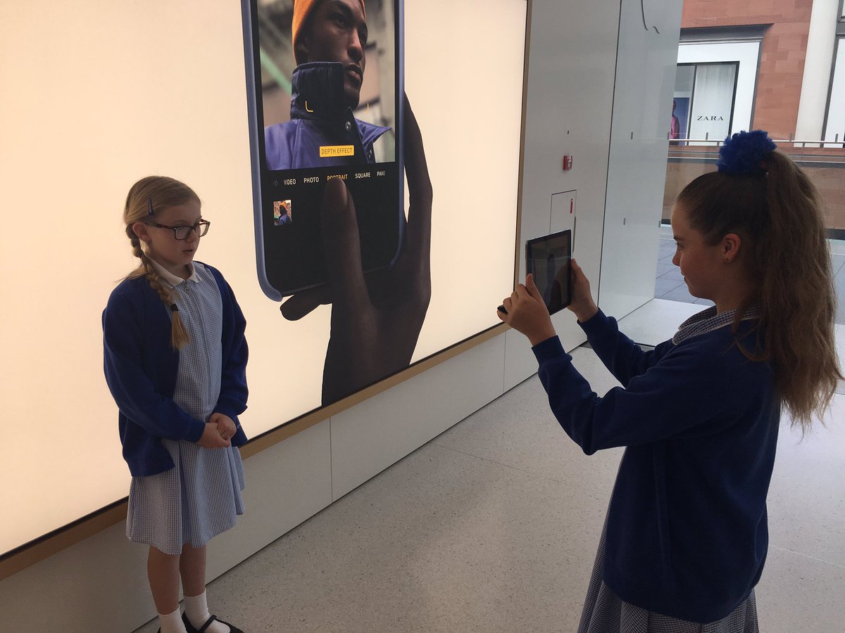 PrescotPrimary's tweet photo. We are creating videos about our day out to #AppleLiverpool #TodayatApple https://t.co/WdZcPIglxt