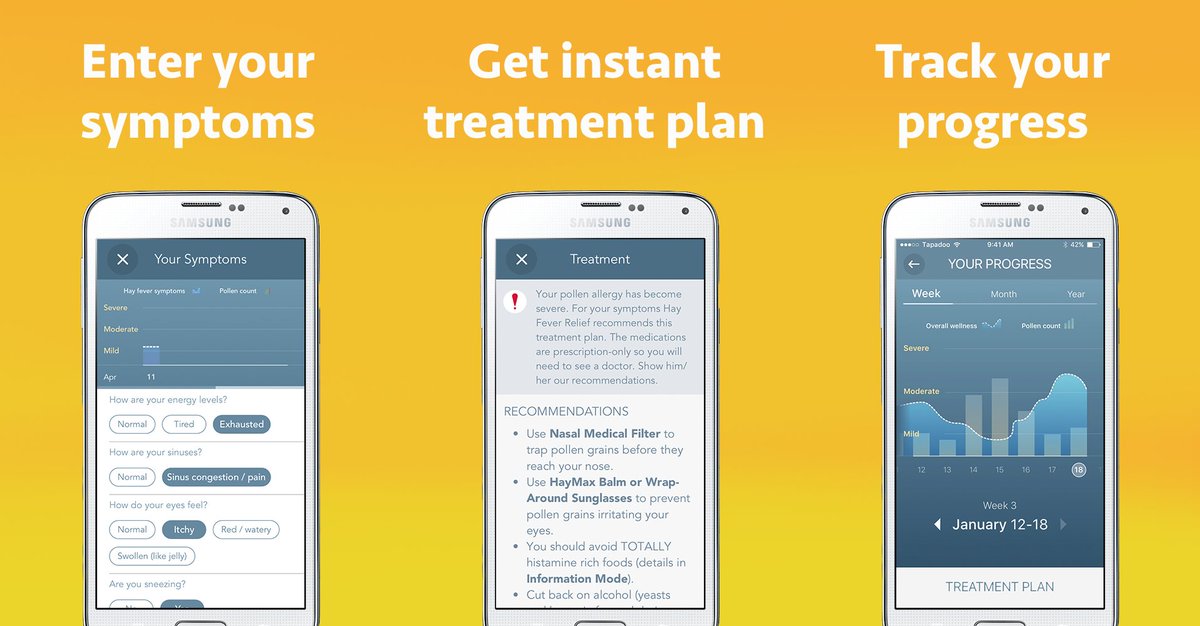 Hay Fever Relief App tweet media