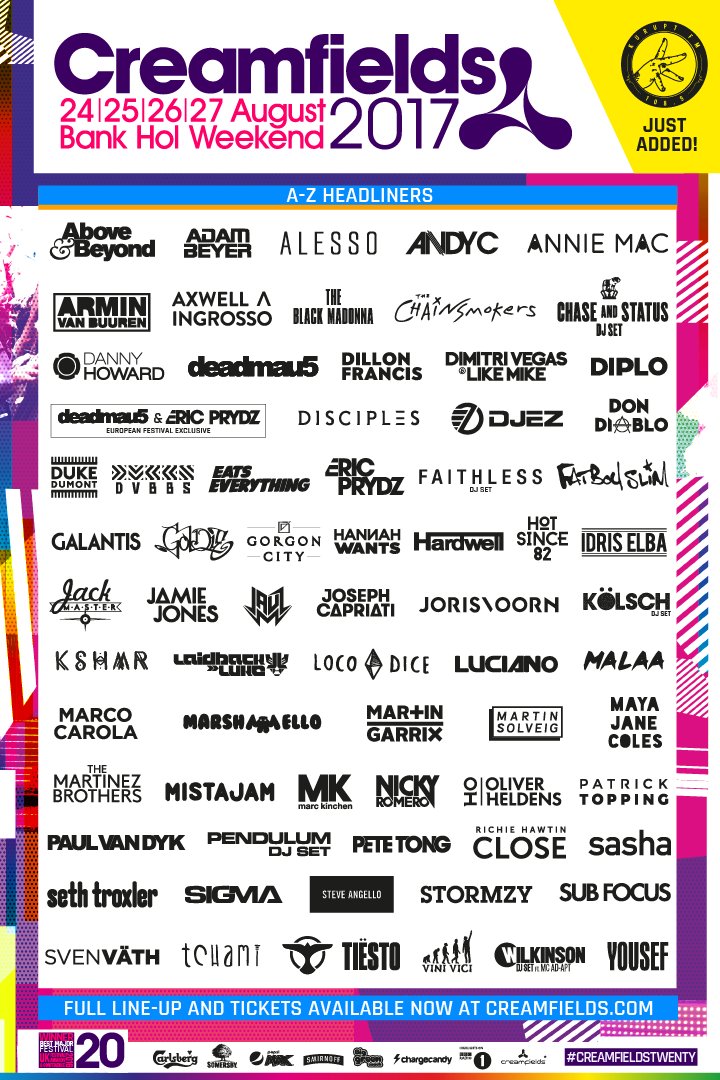 Pepsi MAX presents Creamfields tweet media