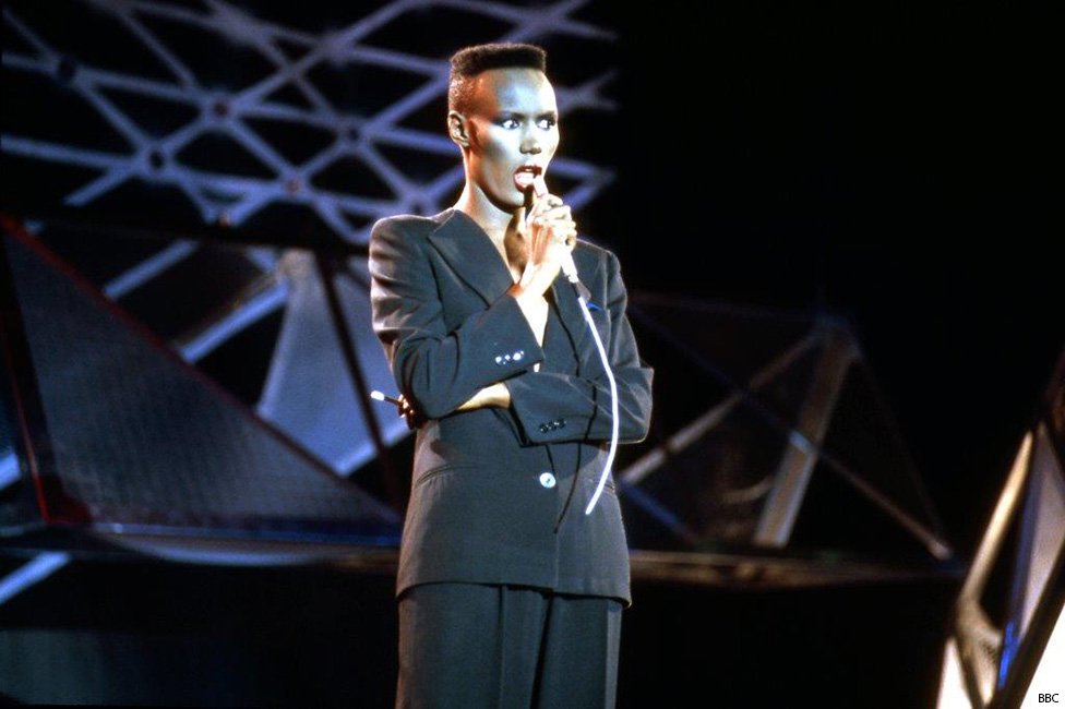 Happy birthday to singer Grace Jones, still \Nightclubbing\ aged 69. 