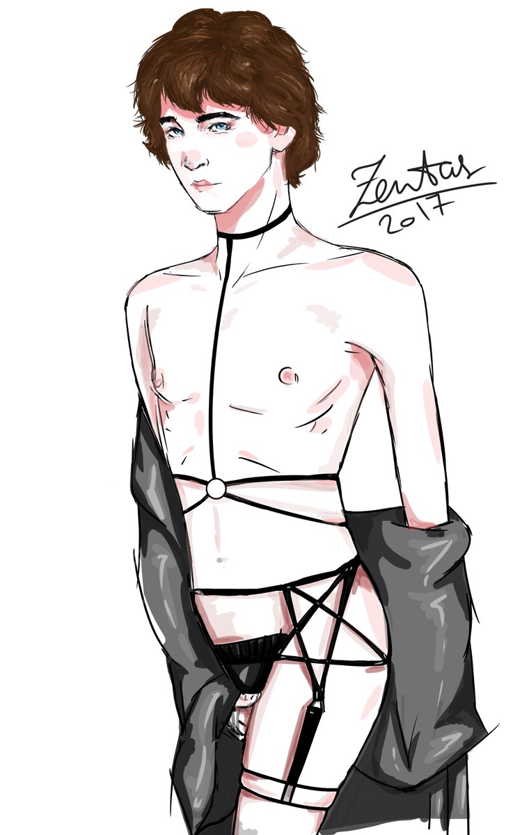 Zentasart's tweet photo. Young Will Graham wearing something like lingerie. Would Hanni like that? https://t.co/5ZfAPIPkxX