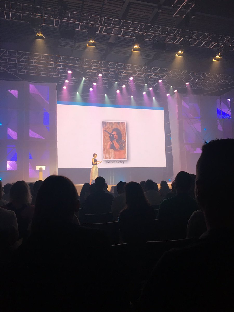 bitmama's tweet photo. Anne Ingevold about @mindshare campaign #Beautifulwoman for @Unilever #EngagePrague2017 #EngagePrague https://t.co/ZYWGciNNAQ
