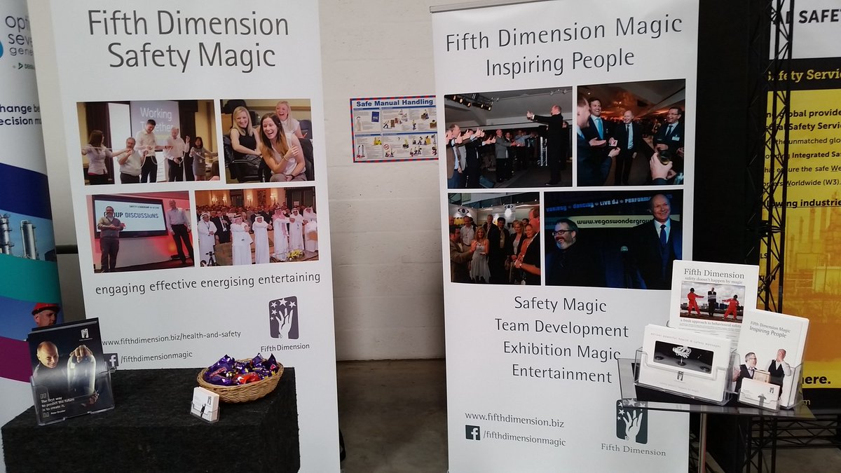 Set up and ready to go at today's #SafetyExpo <a href="/5DmagicJeff/">Jeff Burns</a> <a href="/safety_expo/">The Safety Expo</a>