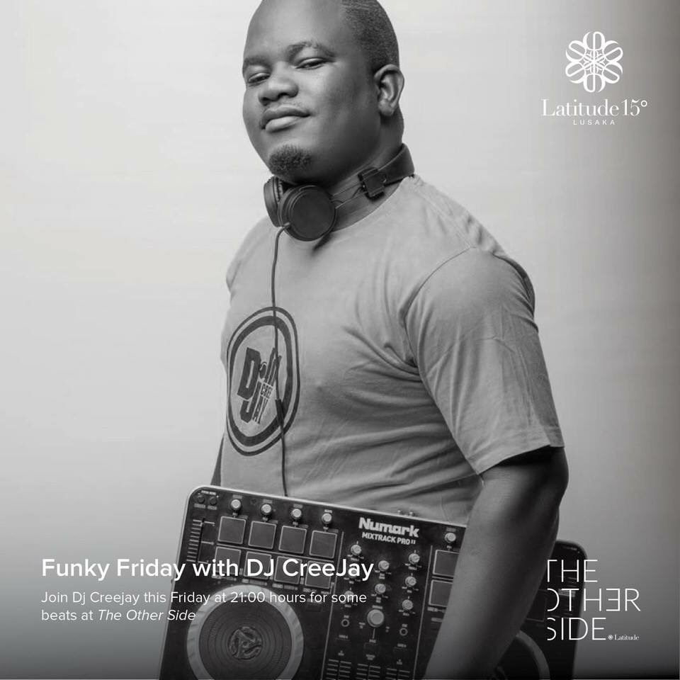 TheLatitude15's tweet photo. TGIF! Come and celebrate the weekend, with @djcreejay on the decks. Bring a friend, so they can turn up with our friends. #DJCreejay #TGIF 🎧 https://t.co/IufYqQC3km