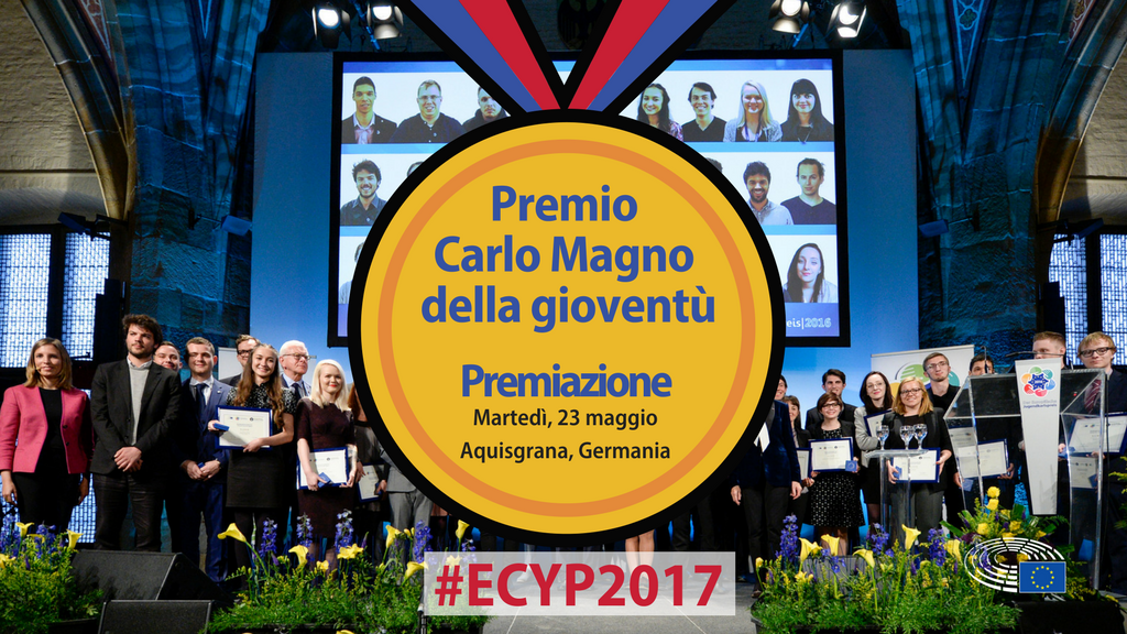 Europarl_IT's tweet photo. Martedì sapremo chi ha vinto il Premio Carlo Magno per la gioventù. Dita incrociate per @garagErasmus, il progetto italiano! #ECYP2017 https://t.co/Wi2ykuifQJ