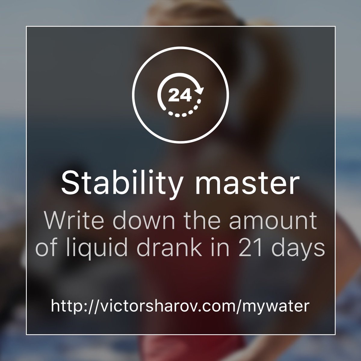 bstuffaddicted's tweet image. Cool, I achieved "Stability master" in "My water" app! victorsharov.com/mywater