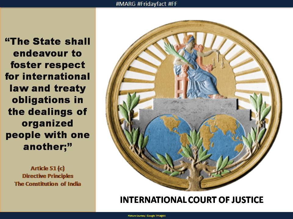 MARGNGO's tweet photo. #MARG #Fridayfacts #FF Respect for #InternationalLaw #Treaty #Convention #ICJ #UN #DirectivePrinciplesOfStatePolicy #Constitution #India https://t.co/PErWO1i0Zd