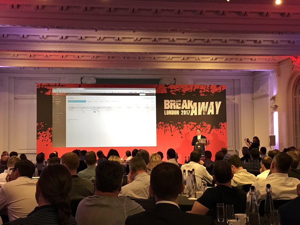 RockfordTom's tweet photo. Watching a live demo of #WatchGuard #TDR threat detection &amp; response. A must have for organisations to protect their networks #breakaway2017 https://t.co/xOfDPRaJiQ