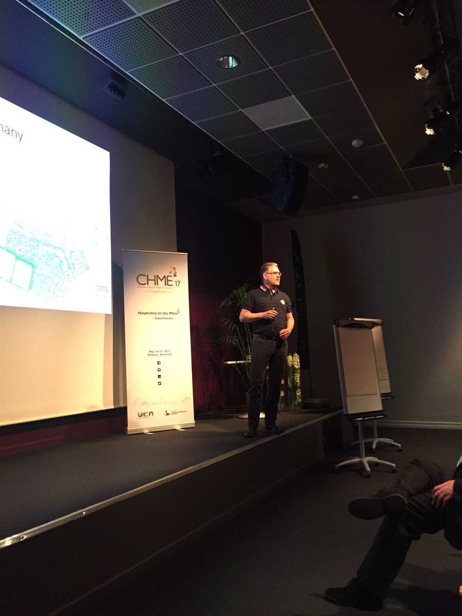 CHME2017's tweet photo. Last Keynote at #CHME17 Peter Kvistgaard talking about The Business of Place #aalborg #denmark #Hospitality #tourism https://t.co/hol6zY6deb