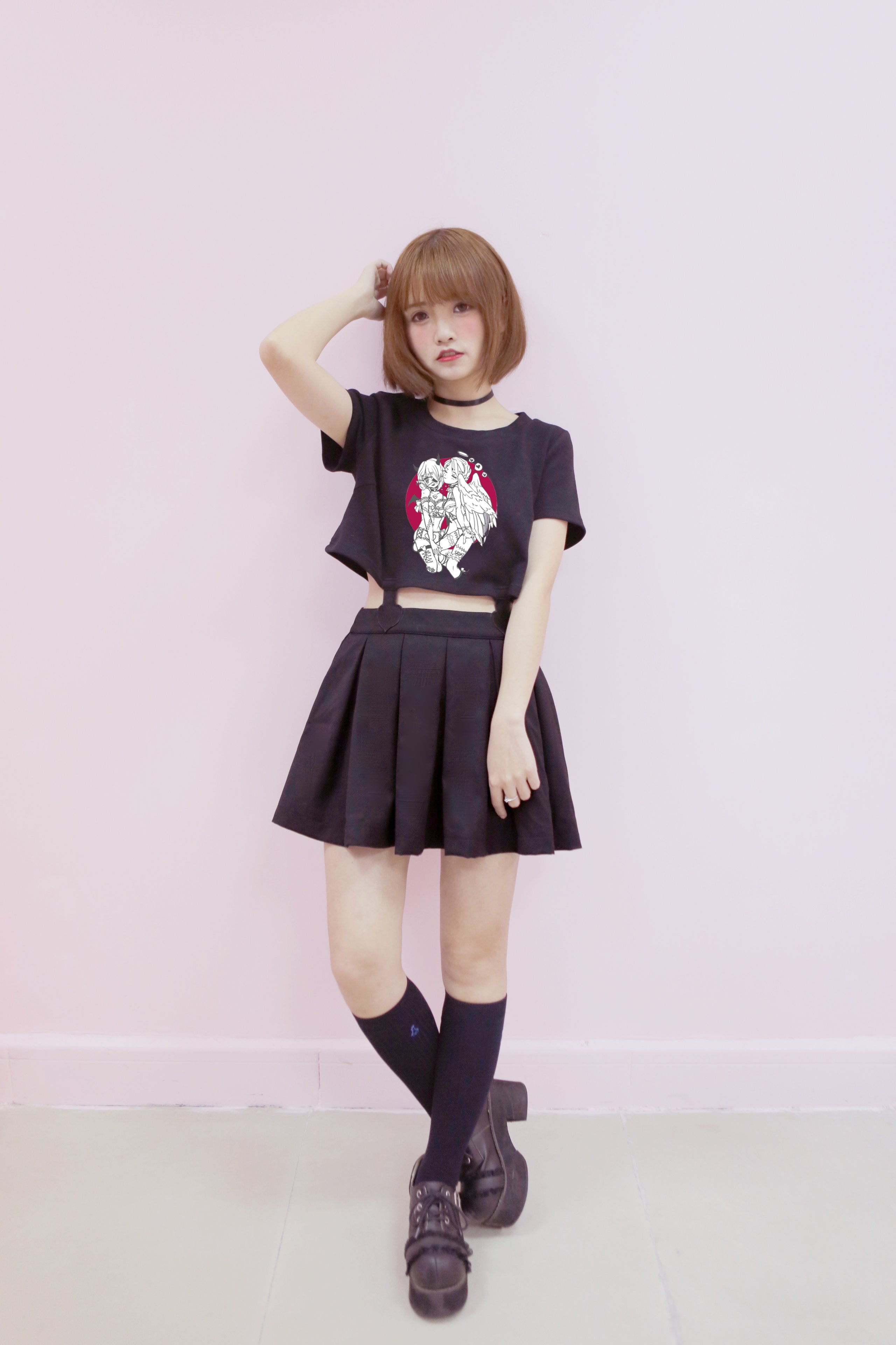 Toalice 5 19新商品 小悪魔プリント へそ出しワンピース T Co Awhjcjsvmp Twitter