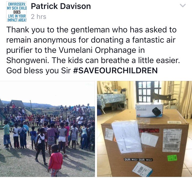 UpperHighwayAir's tweet photo. The community working together to help those affected by the #ShongweniLandfill @environmentza #Enviroserv #TheRightToCleanAir @c21commprop https://t.co/PFsHxlpysF