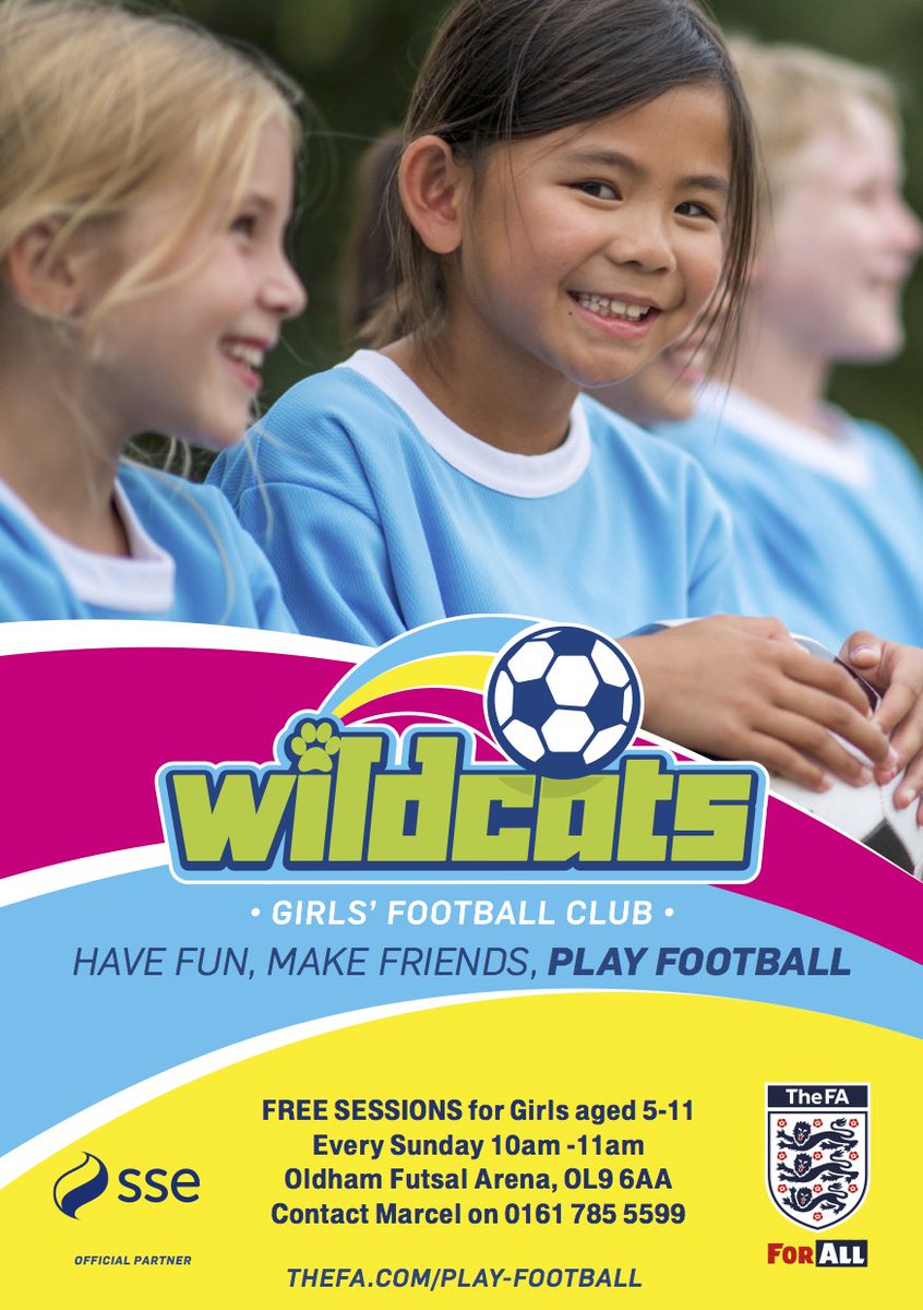 Girls Futsal (a type of indoor football). Great opportunity here in Oldham and it's FREE! Highly recommended!
