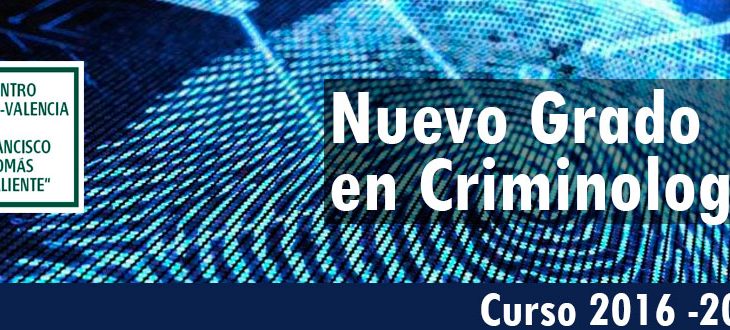 Nuevo Grado en Criminología en la #UNED